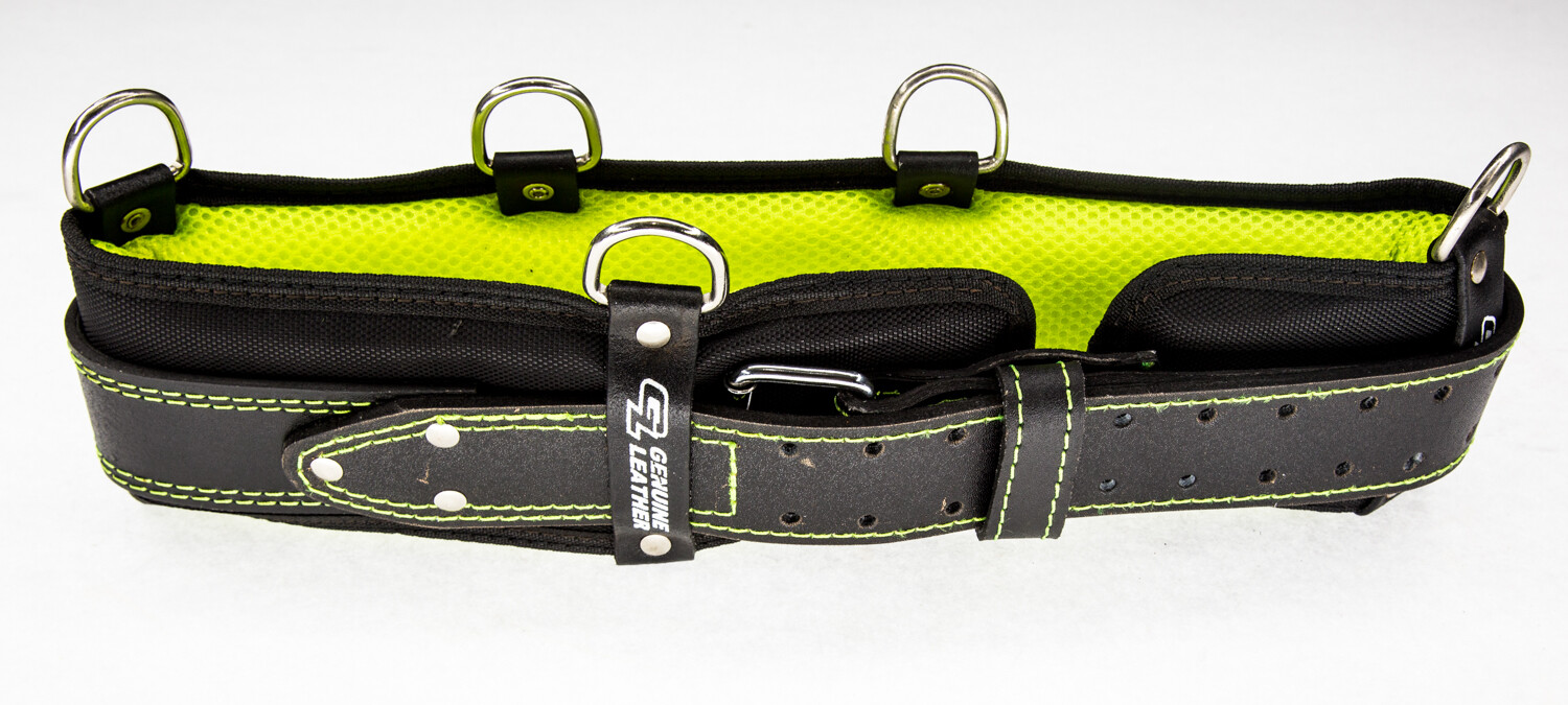 4″ in Heavy Duty Leather Work Tool Belt with Extra Foam Padded Fits upto 54″