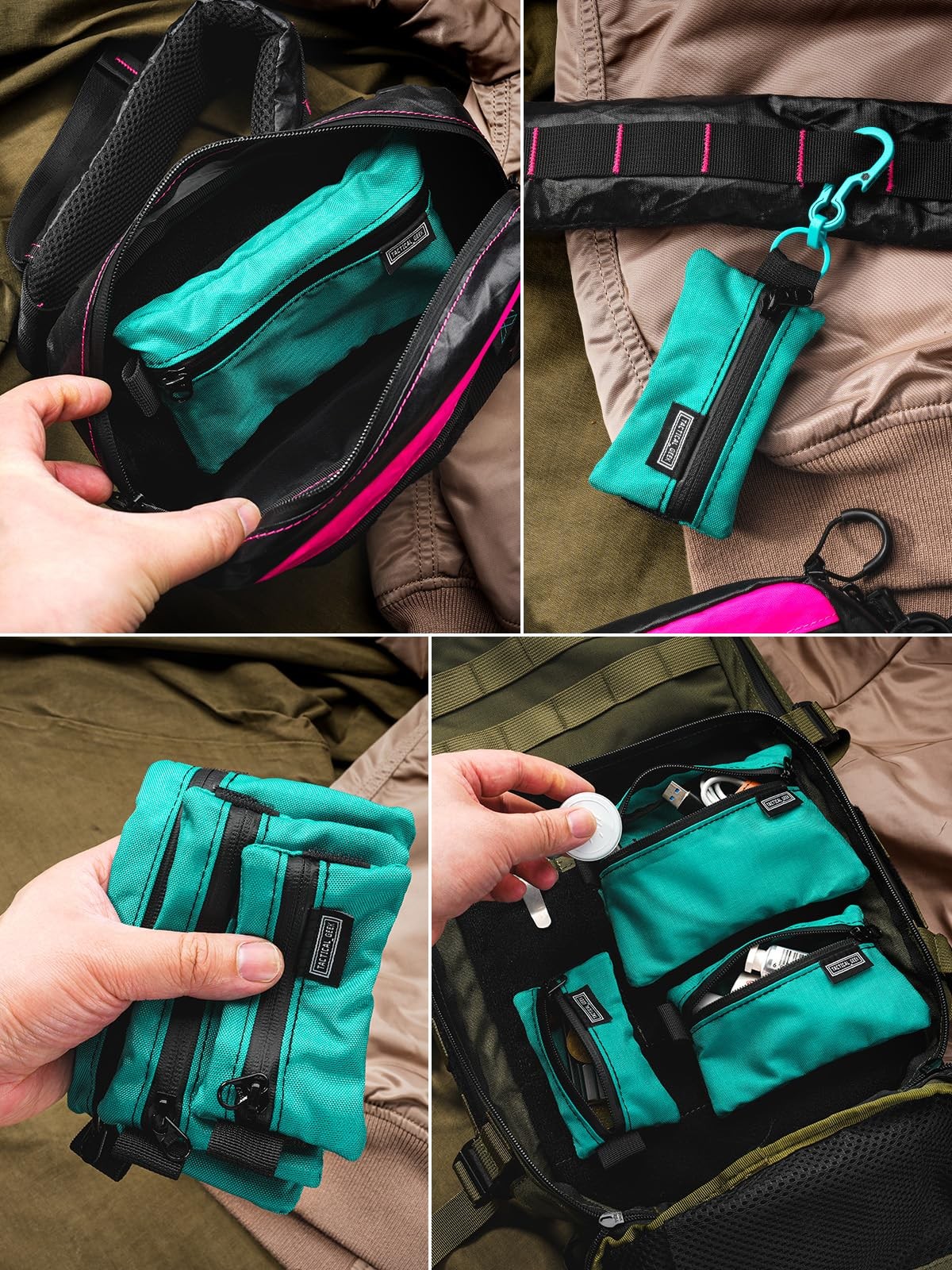 Storage A5 EDC Storage Pouch Set, Molle EDC Gadget Pouch, Multi-Functional Ut…
