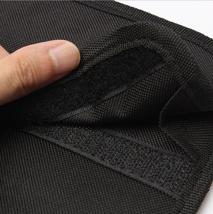 Portable Canvas Tool Roll Up Bag Wrench Organizer Mechanic Hardware US Black