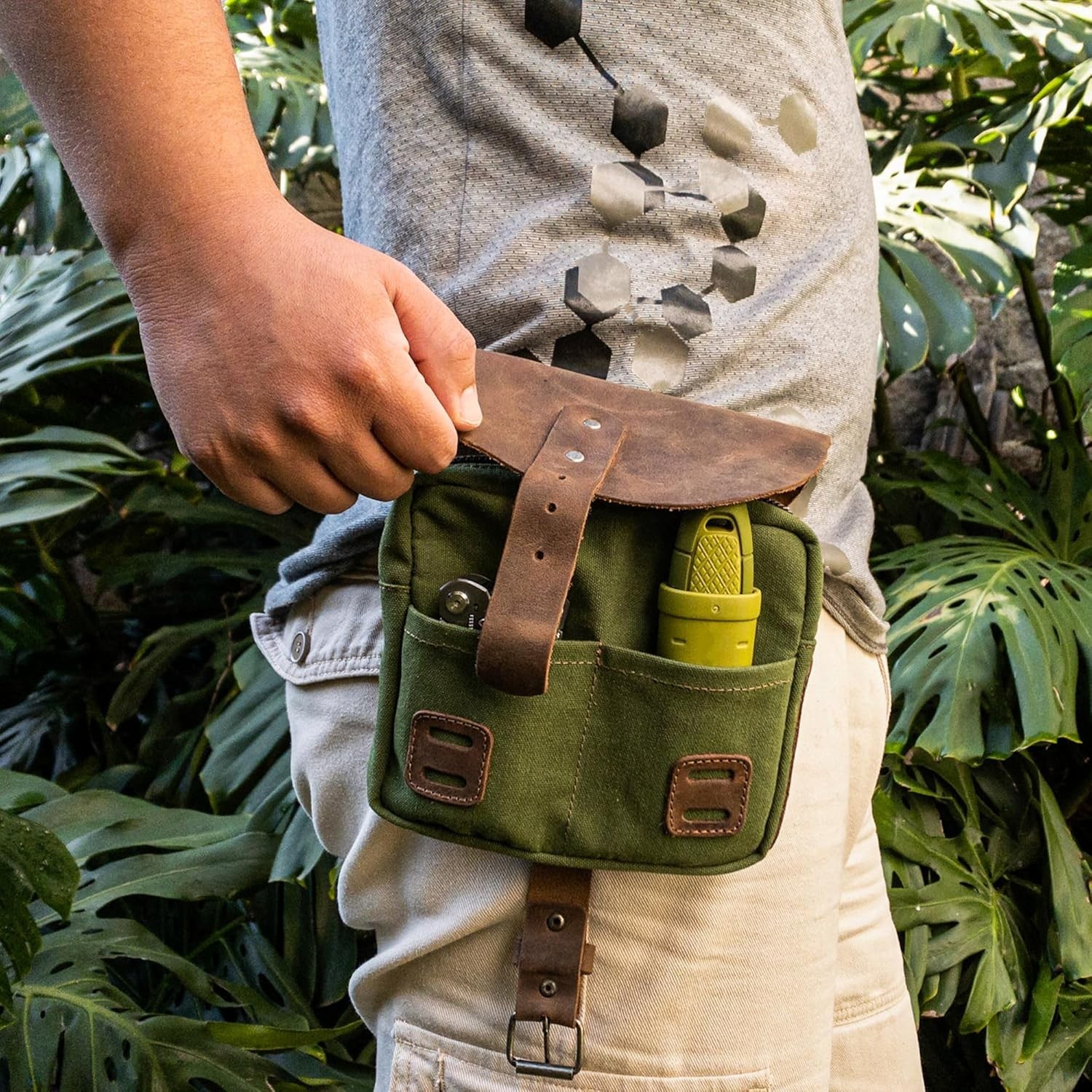 Hide & Drink Waxed Canvas Survival Camping Pouch Belt Loop EDC Tool Bag