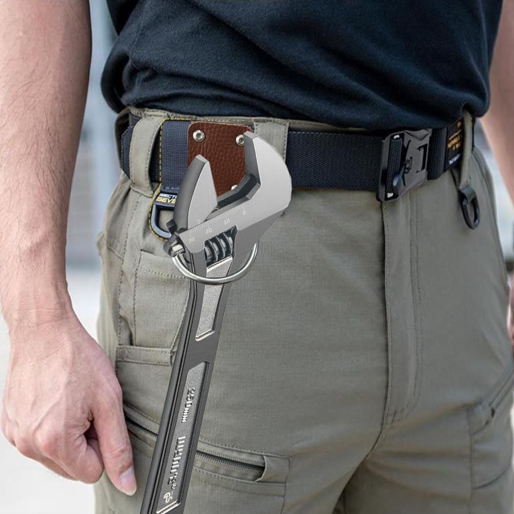 Hammer Holder Fits Tool Belt Holster Compatible With Croquet Brown Leather