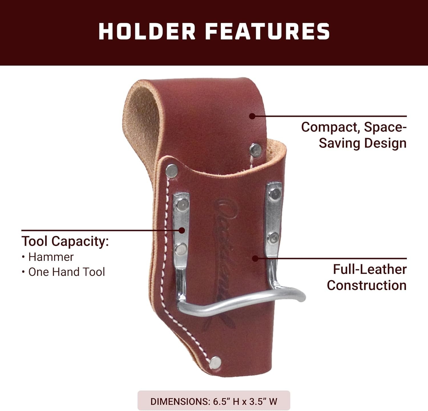 Occidental Leather 5020 2-in 1 Tool and Hammer Holder