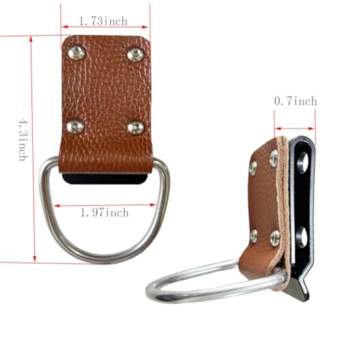 Hammer Holder for Tool Belt-Hammer Holster-Compatible with CroquetBrown