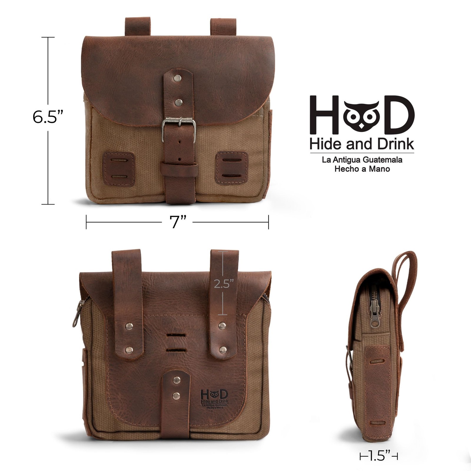 Hide & Drink Hide Drink Survival Camping Pouch Belt Loop Rustic And Handy Tool