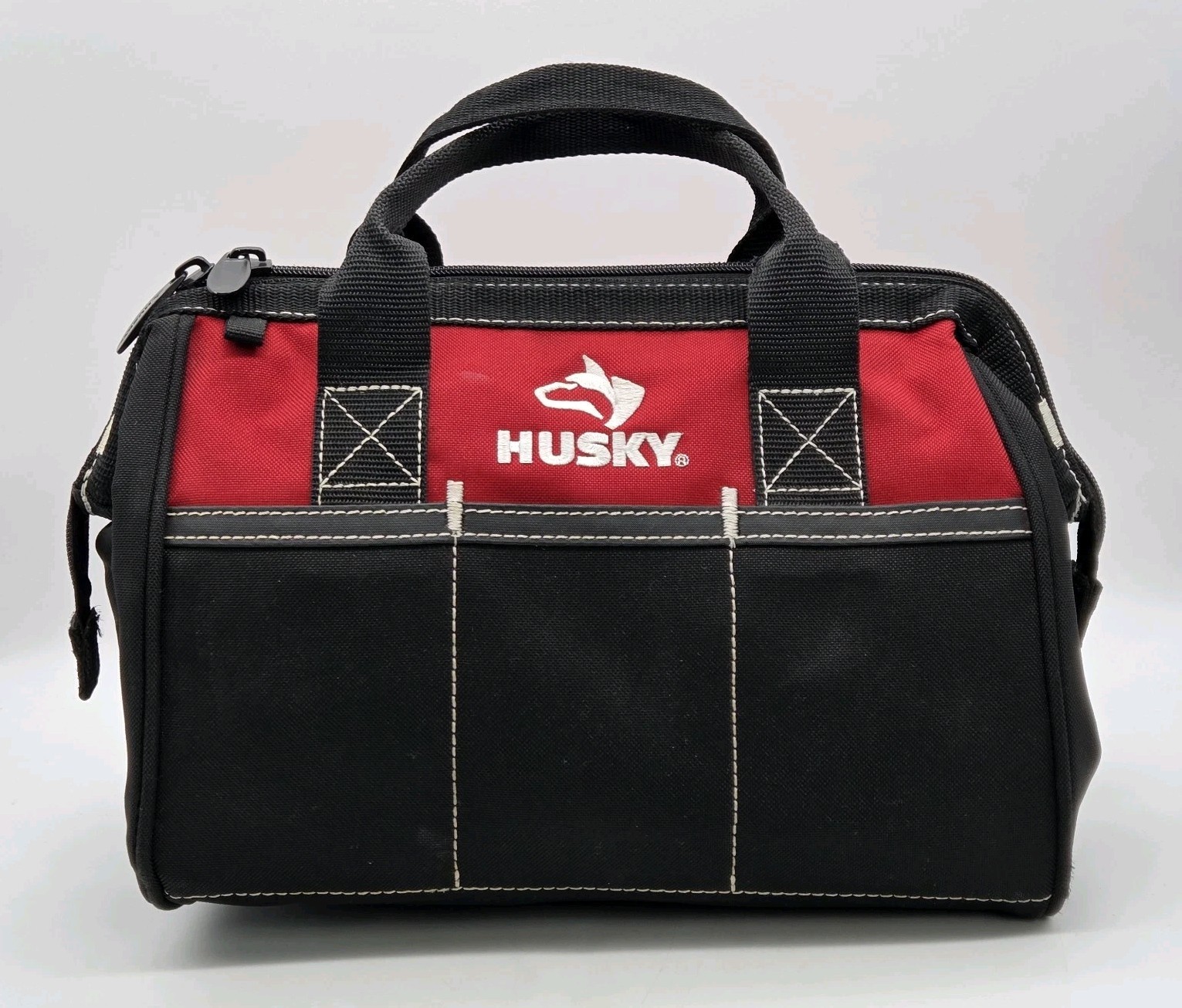 Husky 82004N11 12 in. Tool Bag Storage Organizer Carrying Case Zip Closure