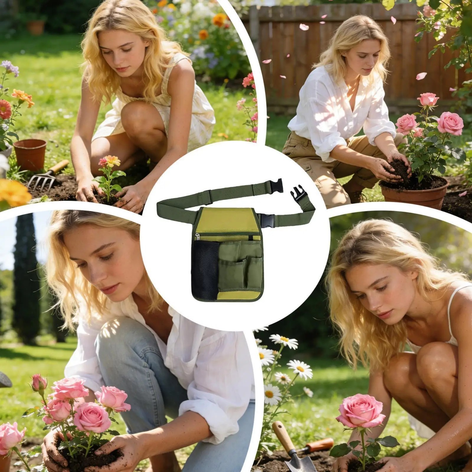 Handy Organizer Garden Tool Pouch – Unisex Utility Belt Apron for Gardening Gift