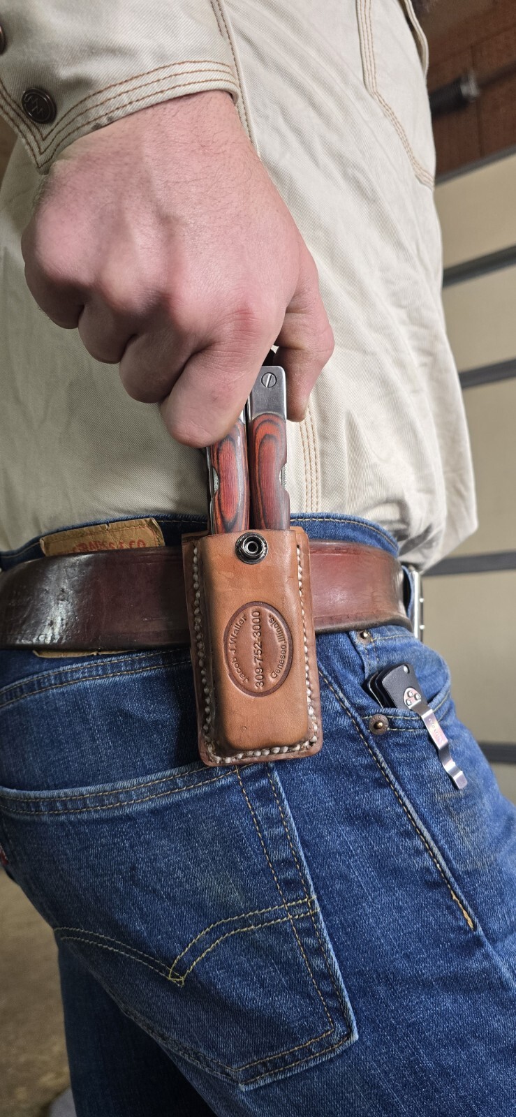 Heavy Duty Leather Belt Holster Sheath Pliers Knipex Klein Custom Contractor