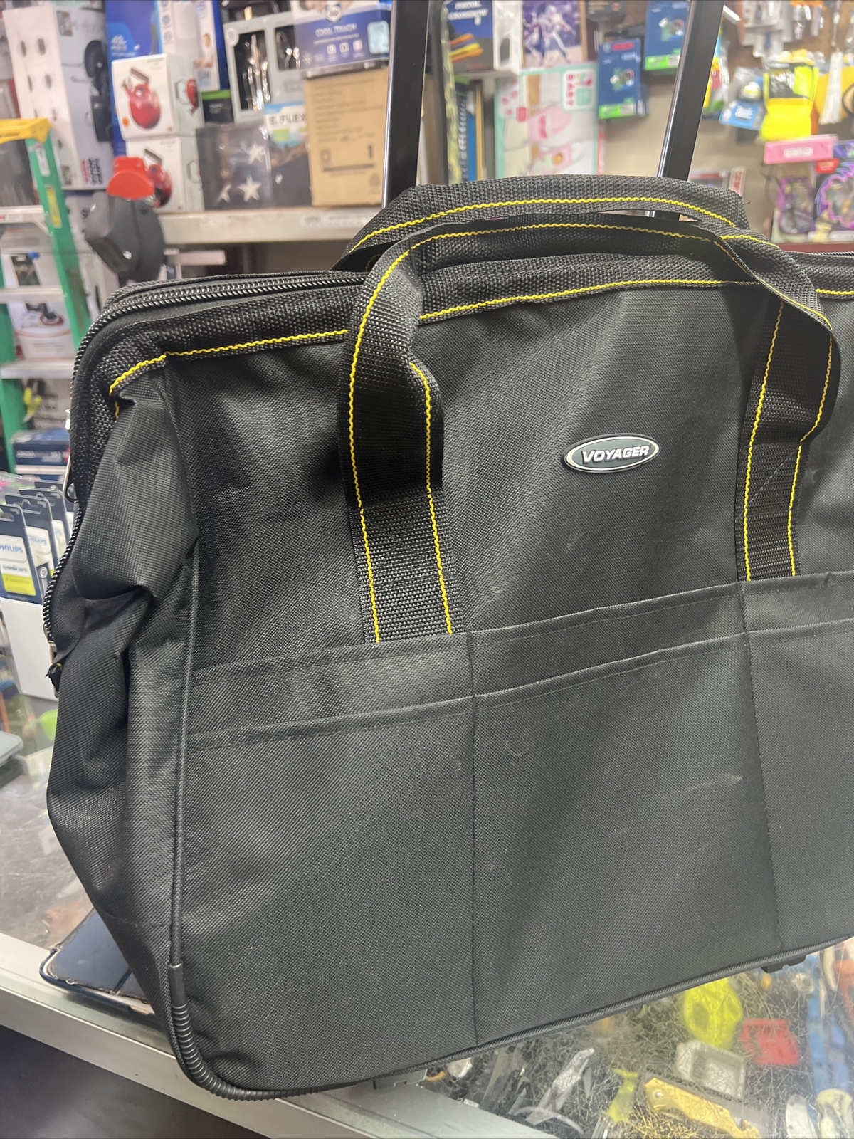 Voyager 61925 21 Pockets 20” Rollaway Tool Bag Heavy Duty Rolling Organizer