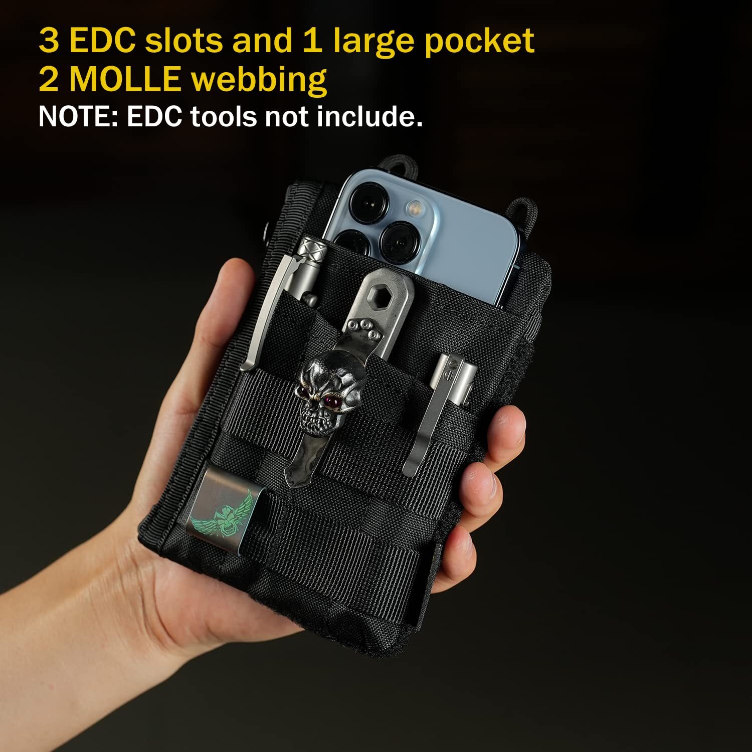 Ve16 Pocket Organizer Edc Pouch For Men 7 Pockets Edc Pocket Organizer Edc Pouch