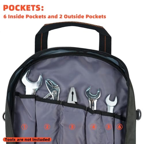 Jumper Cable Bag – 14.5″ X 14″Tools Cable Bag – Storage & Organizer for grey