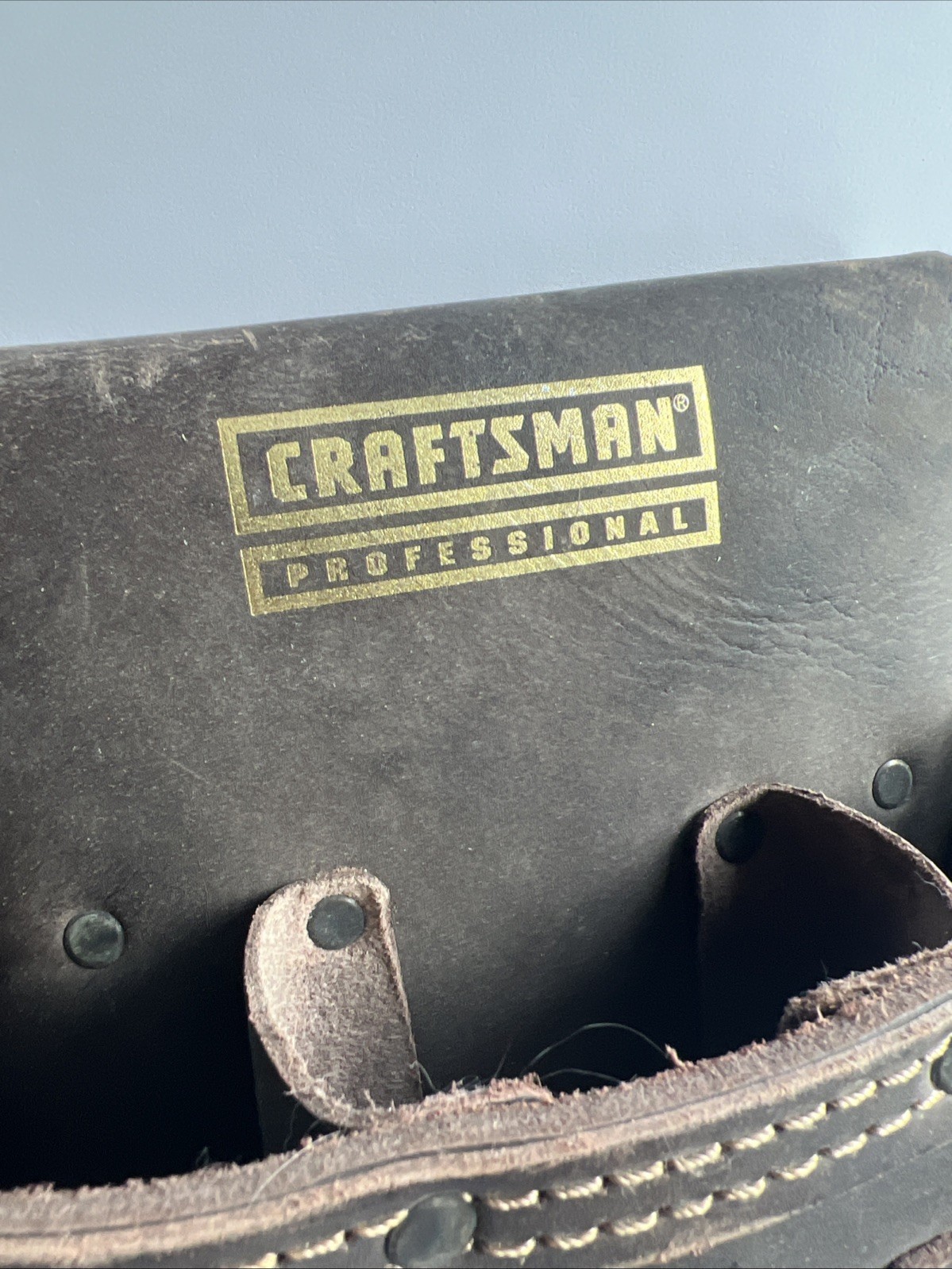 Craftsman Professional Electrician Leather Tool Pouch Belt Multiple Compartments