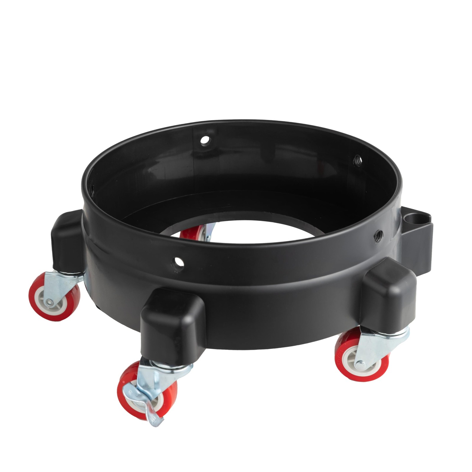 Rolling Bucket Dolly 5 Gallon 5 Wheels Heavy Duty PP Black for Car Wash Detailin