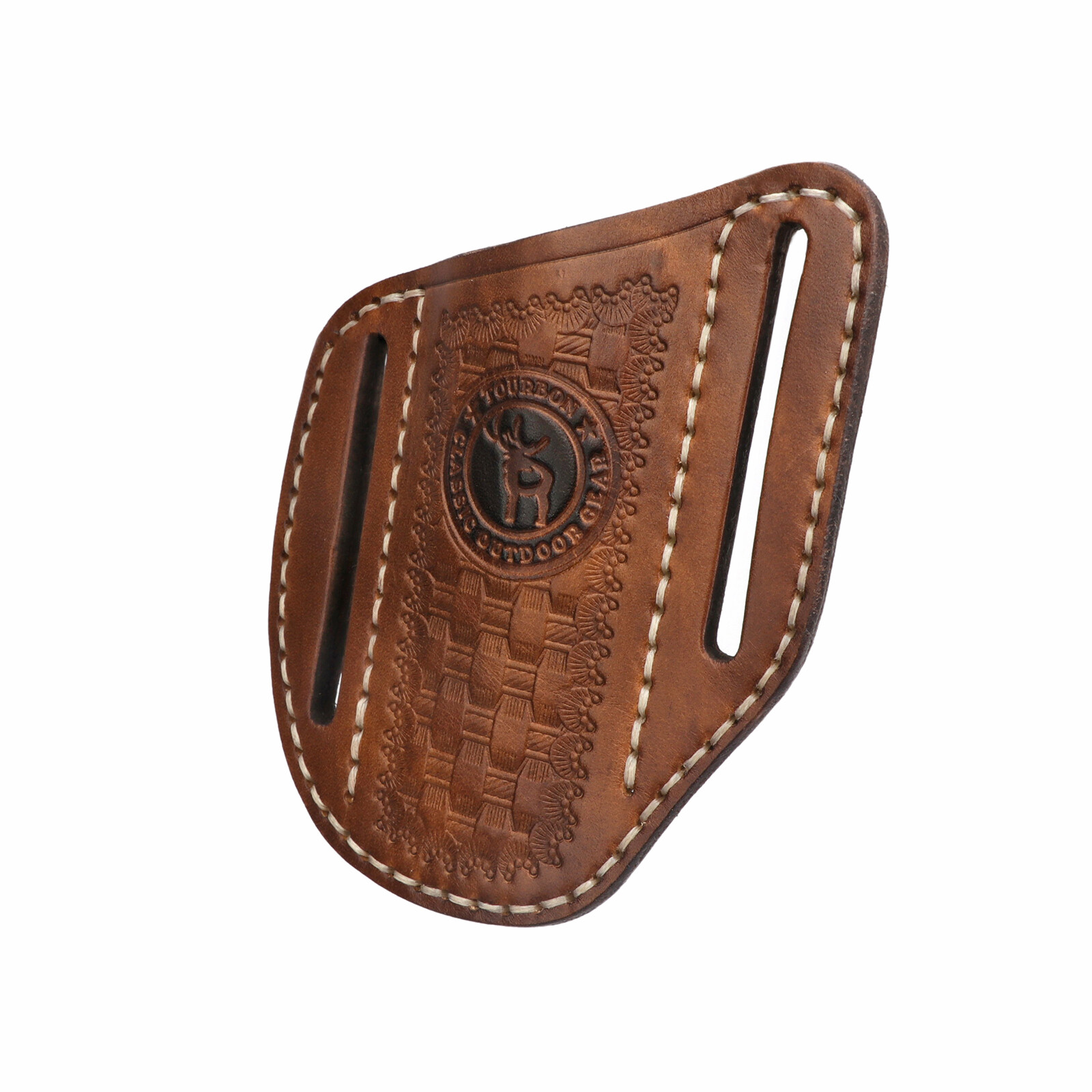 Leather Folding Knife Sheath Belt Pouch EDC Pocket Knives Holder Compact