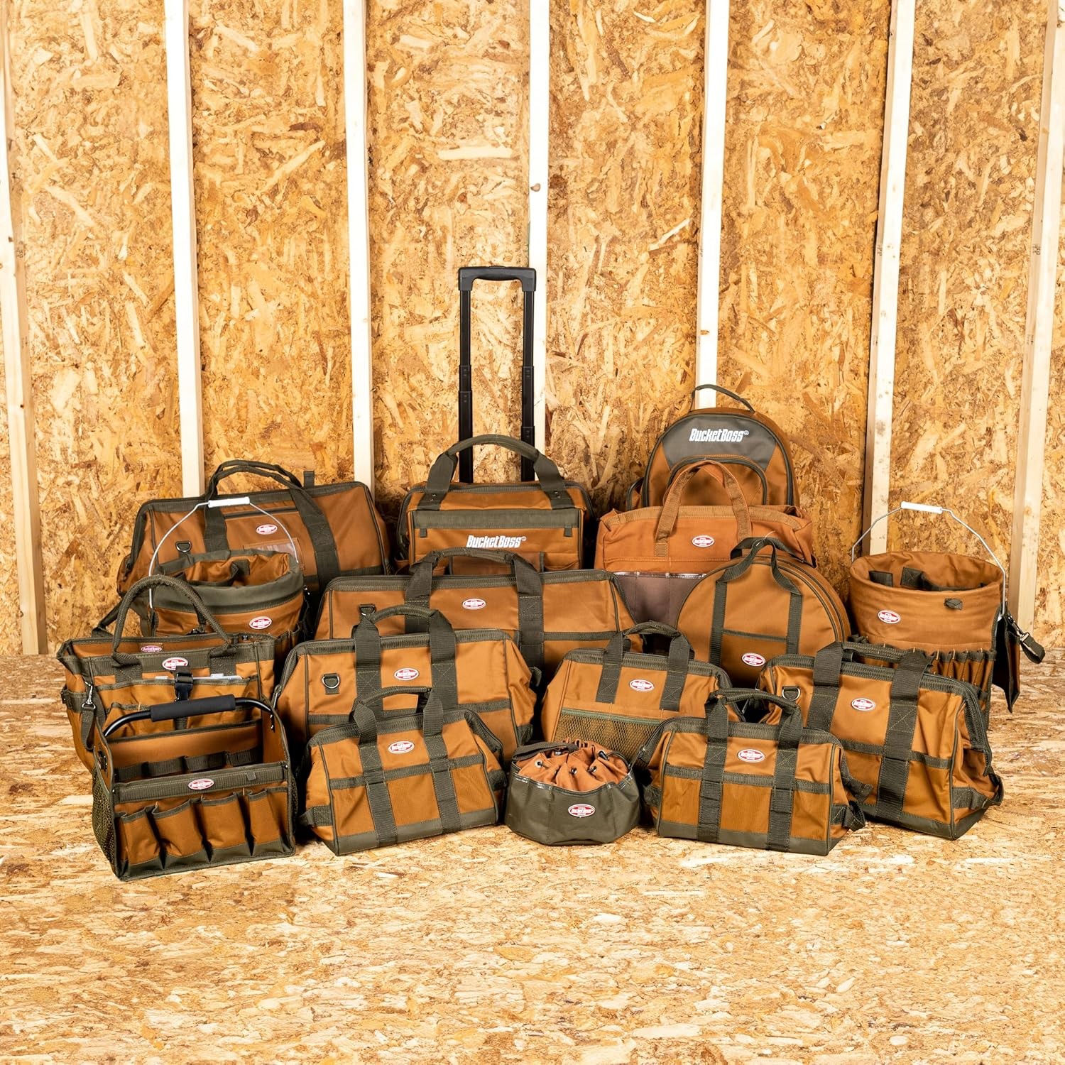 Organizador de herramientas para cubo Bucket Boss Bucketeer, marrón