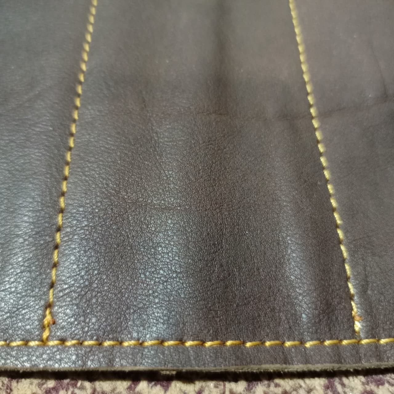 Brown Leather Tool Roll with Antique Worn look Finish 7 Tool Pockets