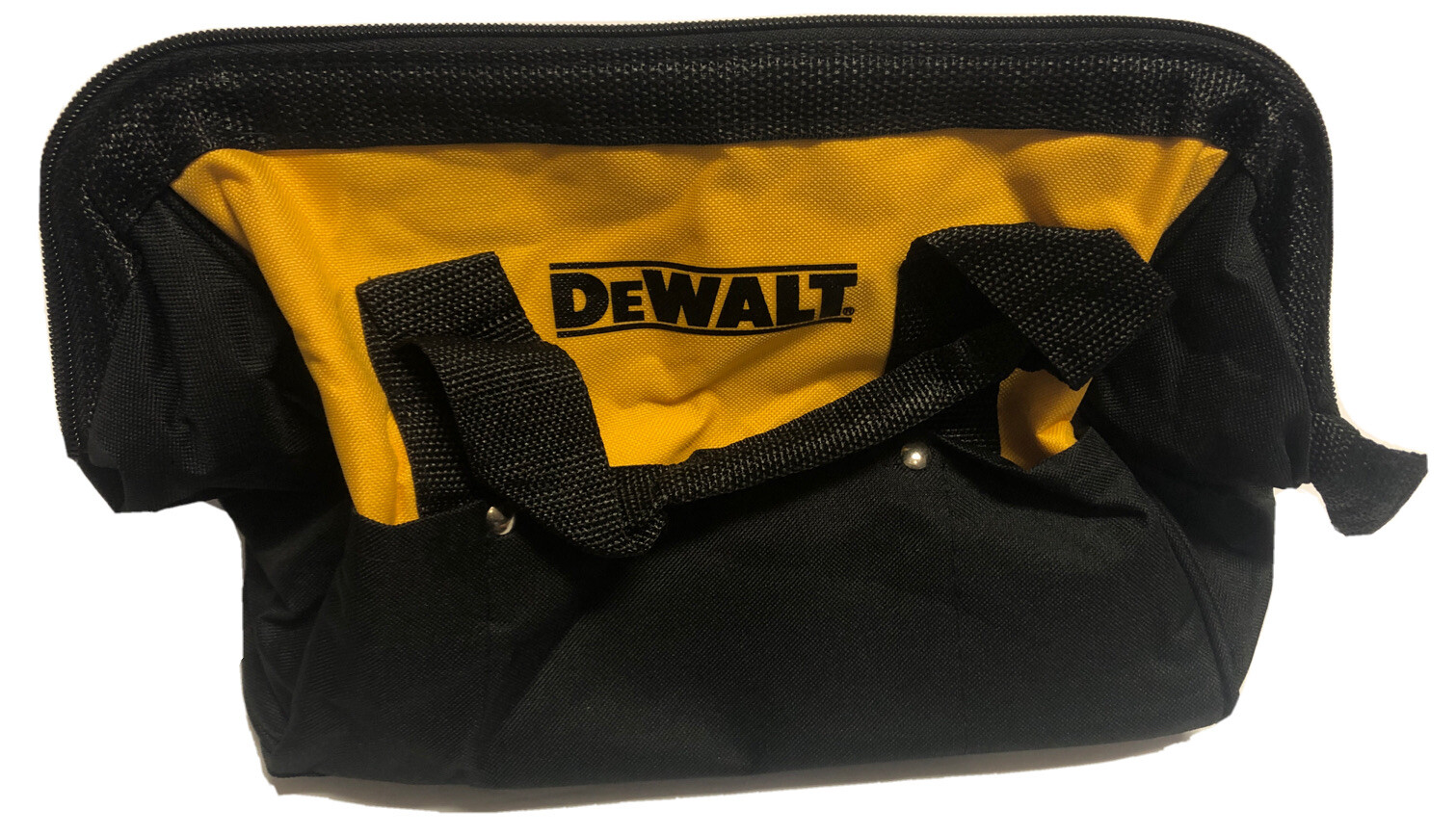 NEW DEWALT 13″ X 10″ X 9″ Heavy Duty Nylon Medium Tool Bag w/ 6 Pockets + Skids
