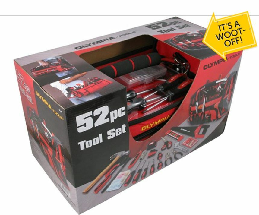 Olympia Tools Red & Black Tool Bag 52 Piece Set BRAND NEW IN BOX