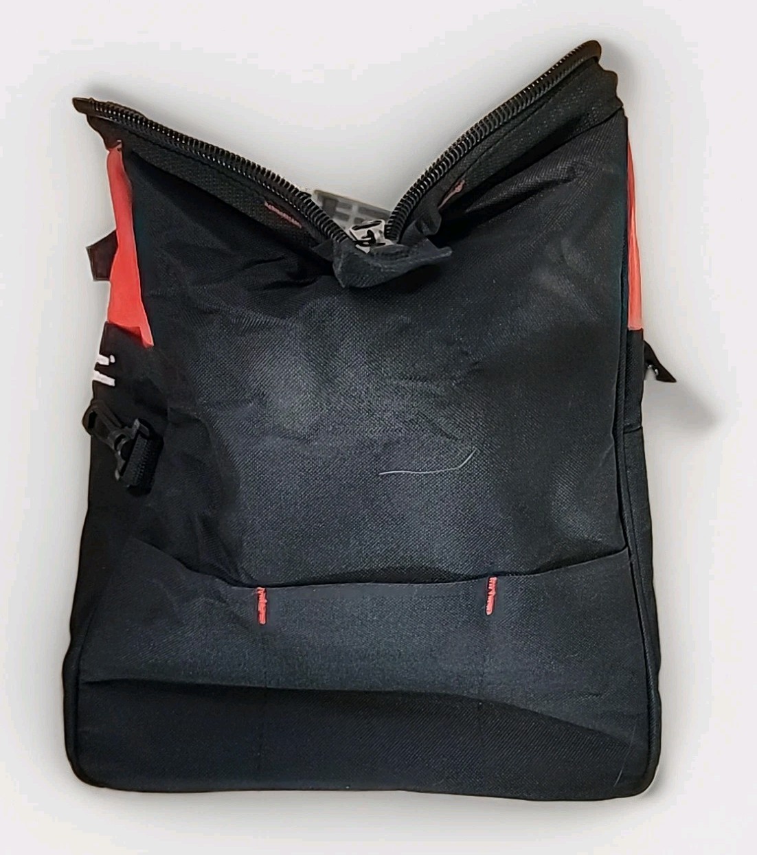 Westward 5MZJ9 Tool Bag, Black, Polyester, 22+ Pockets Milwaukee Gloves Included