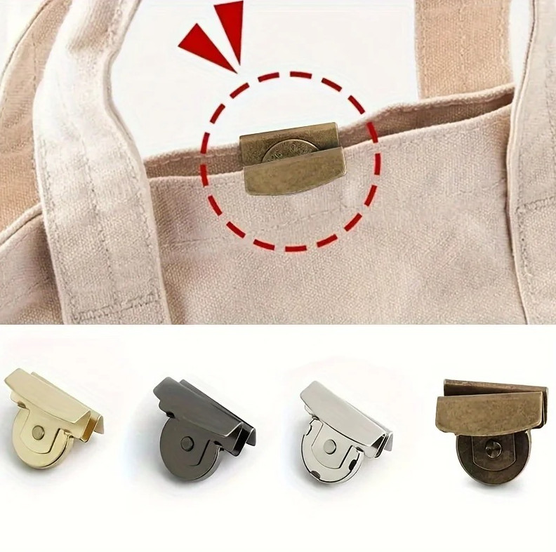 4pcs Magnetic Bag Snap Buckle Hidden Seam Free Button Closures – NEW