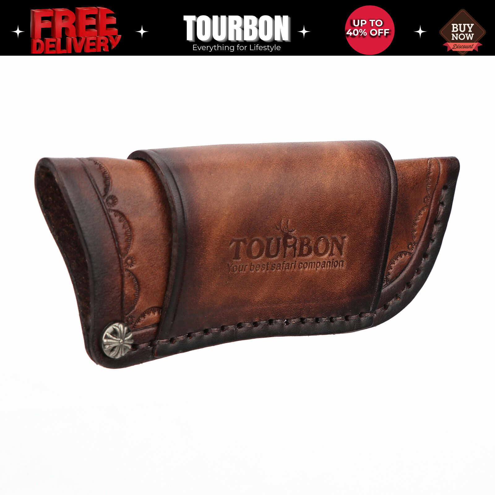 Leather Knife Sheath Fixed Blade Cover Pocket Knives Storage Belt Case-Clearance