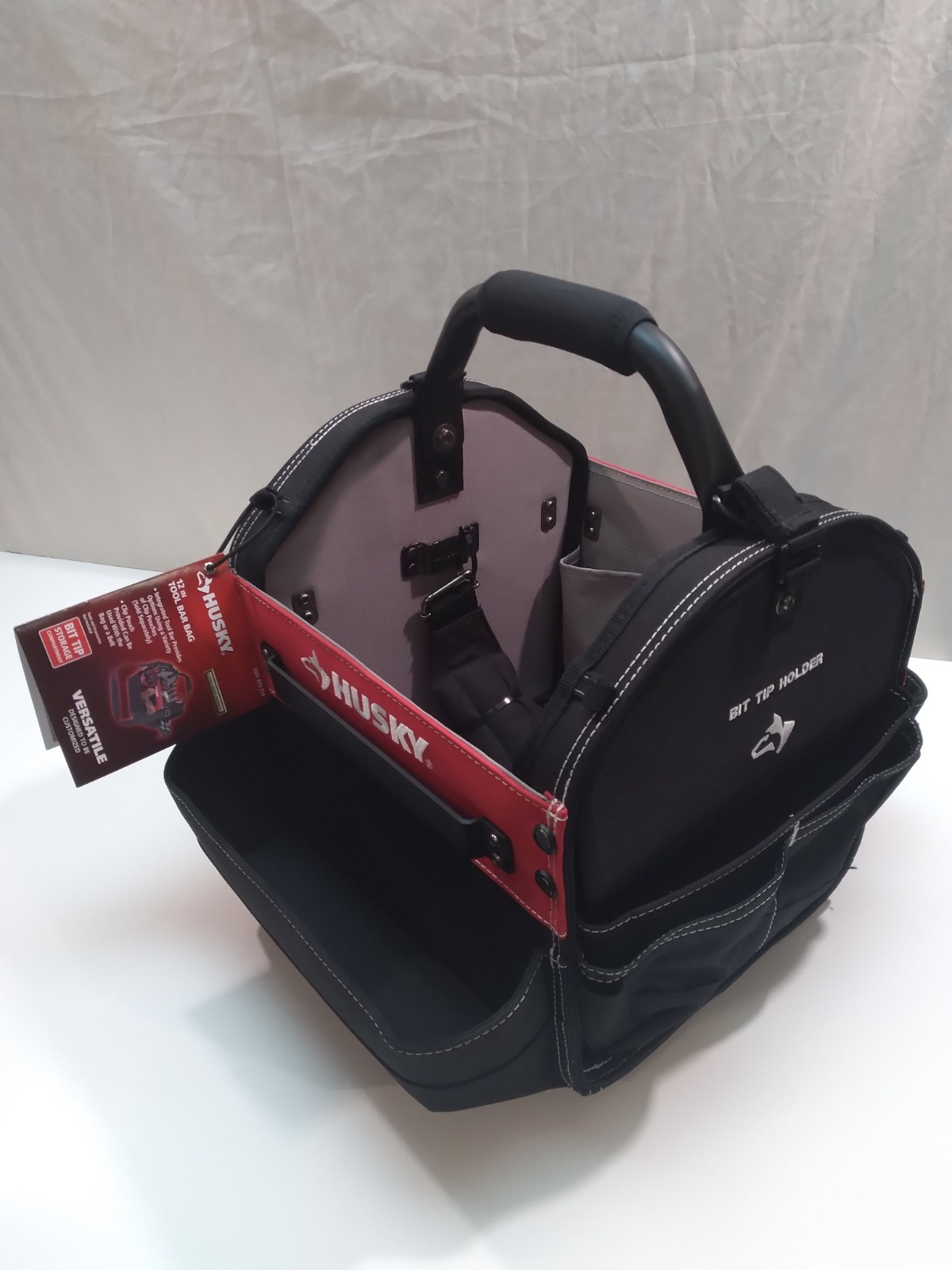 New Husky 12″ Tool Bag Electrician TOTE All Purpose Tote Cleaning Supply Holder