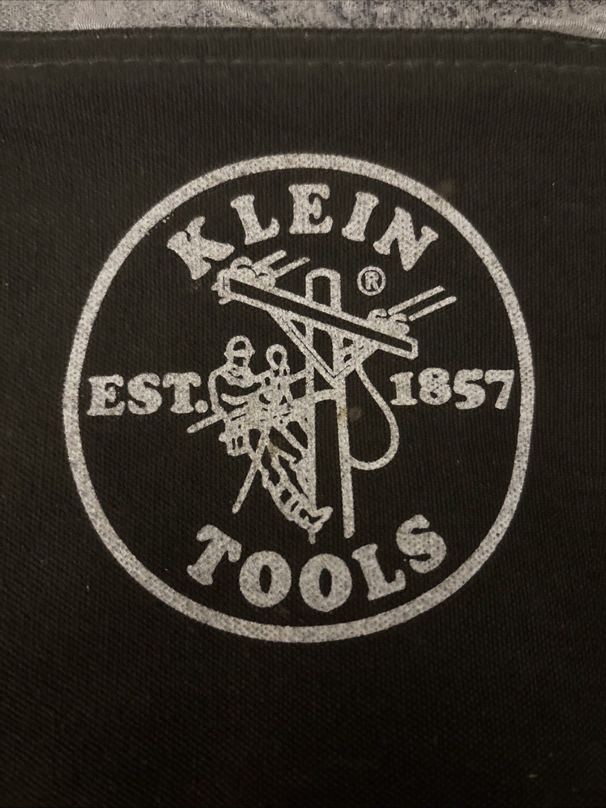 Klein Tools VDV770-500 Nylon Zipper Pouch, Divided Zip Black Bag, Various Use