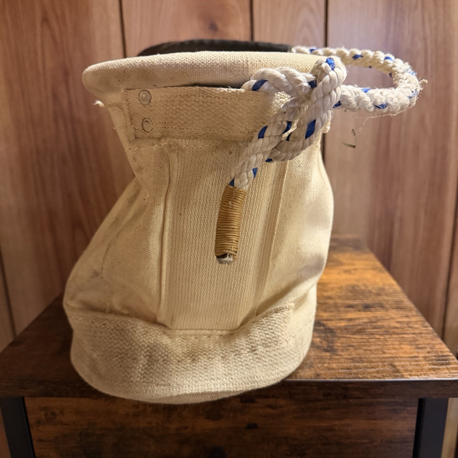 Vintage Estex 1800 Canvas Aerial Tool Bucket LILCO Lineman