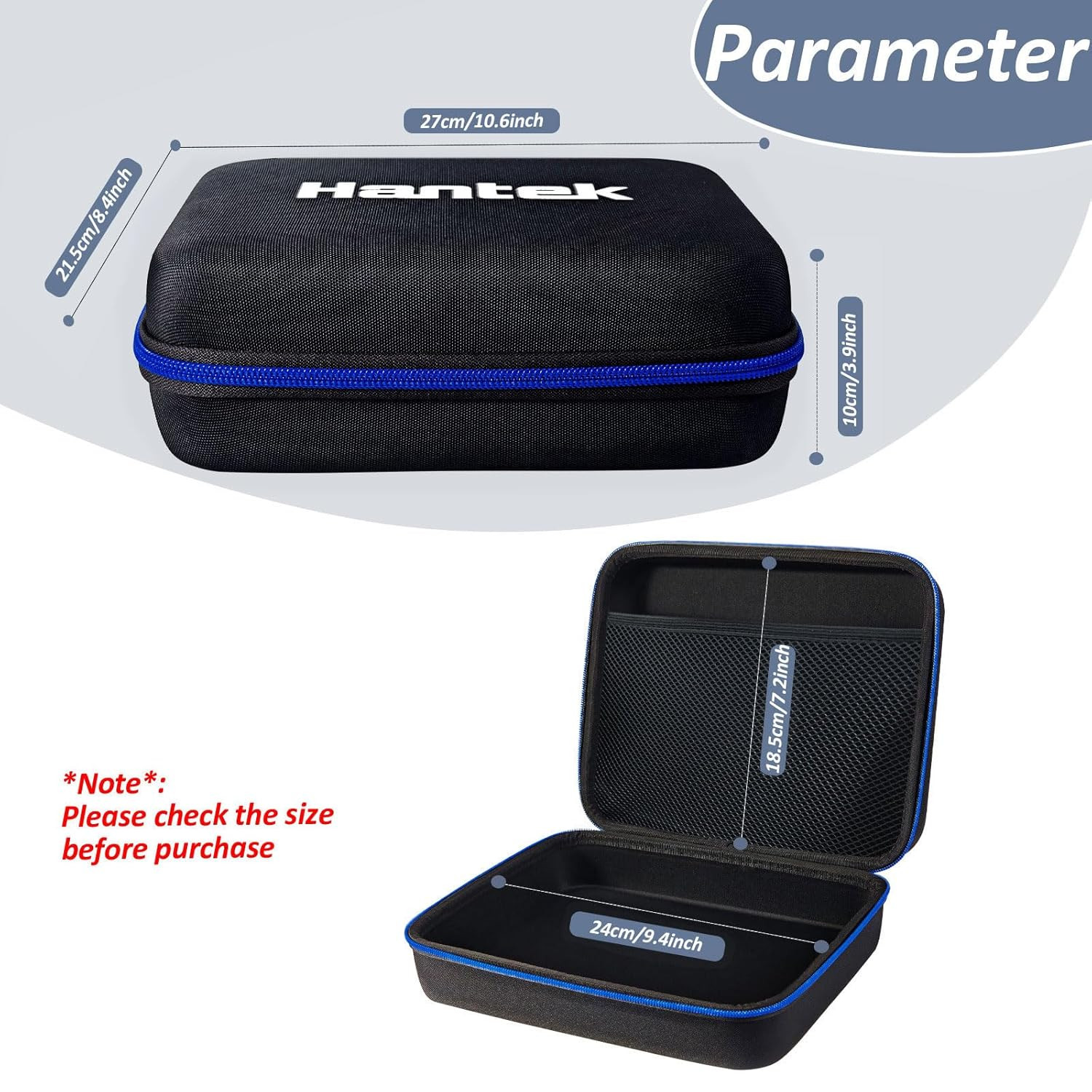 Hantek Universal EVA Protective Hard Tool Case 11 Inches for Oscilloscope Multim