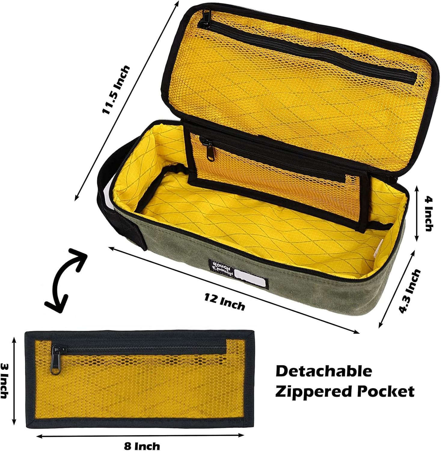 Rough Enough EDC Tool Bag Organizer with Handle – Portable Pouch Solution