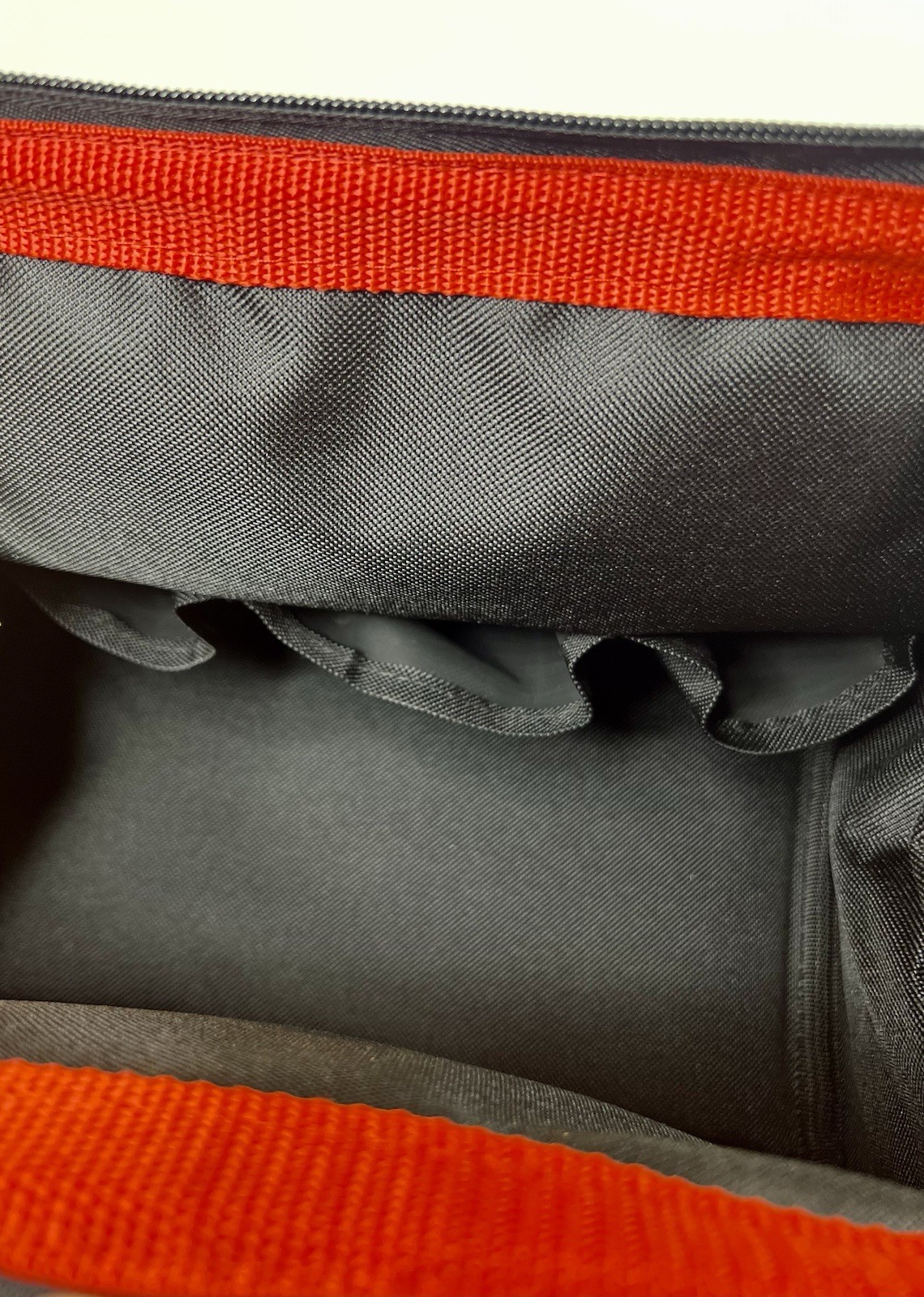Craftsman Multi Pocket Tool Bag Soft Sided Zipper Tool Tote Red Black