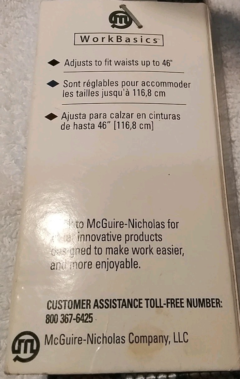 McGuire-Nicholas 506 NYLON WORK BELT 46″ WAIST MAX