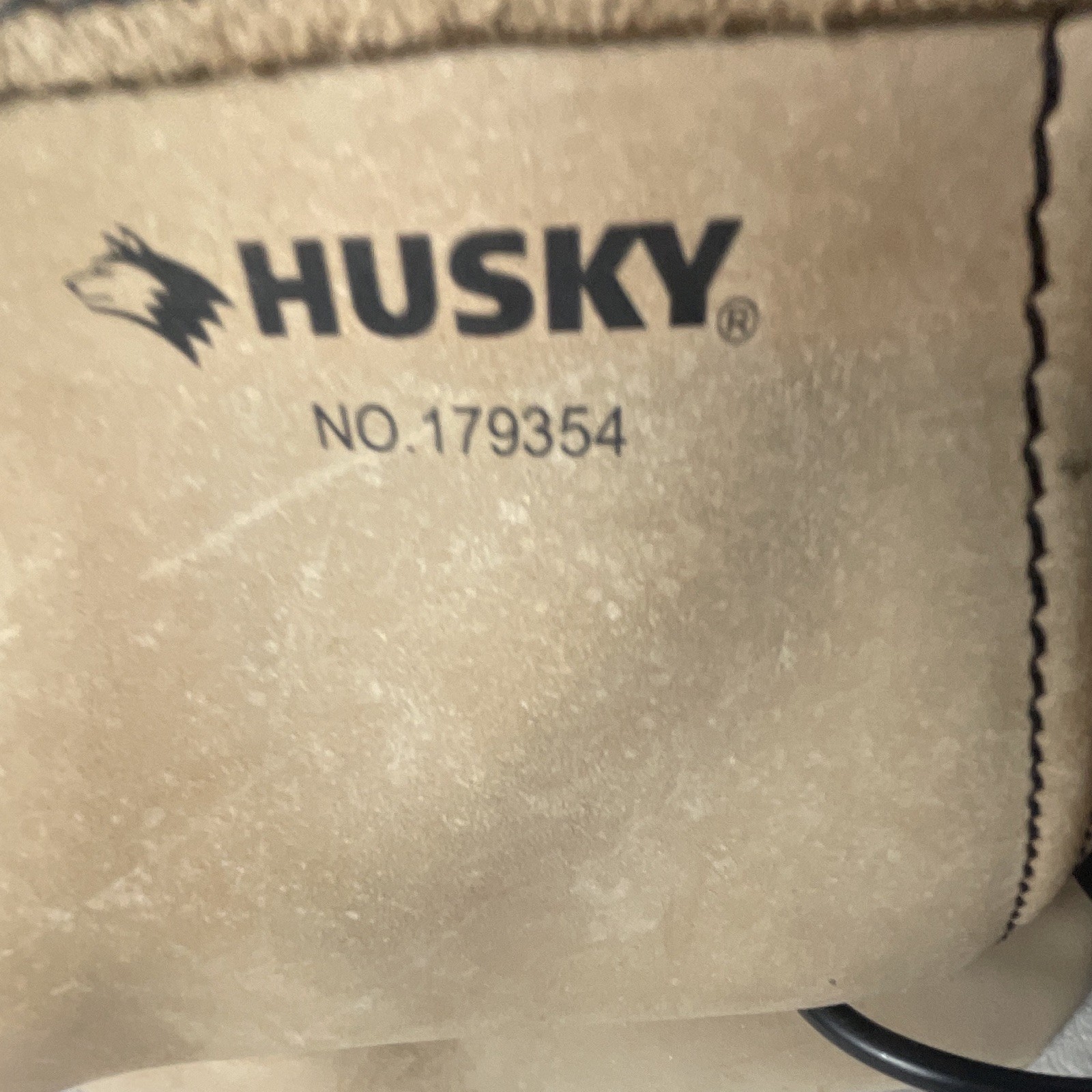 Husky Leather Tool Pouch w/ Belt Clip, No. 179354, Tan/Black