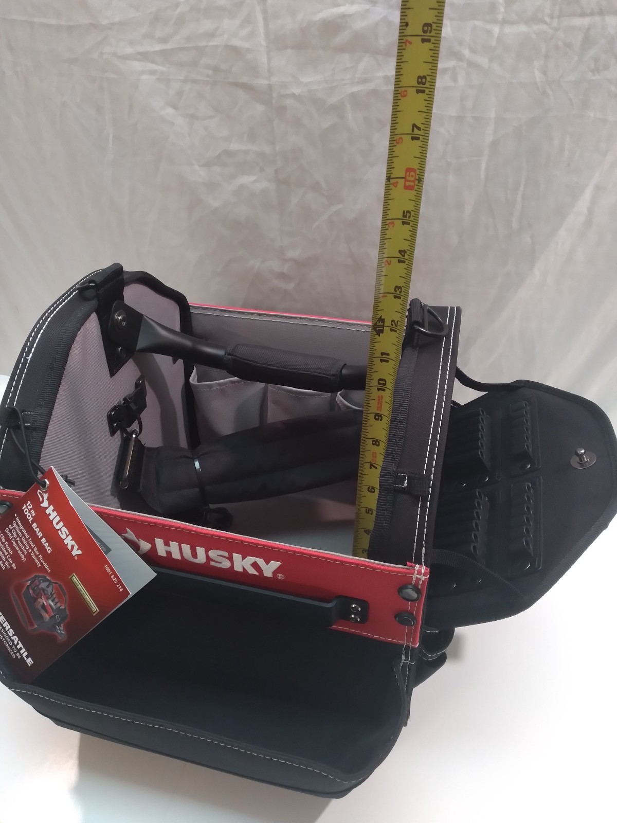 New Husky 12″ Tool Bag Electrician TOTE All Purpose Tote Cleaning Supply Holder