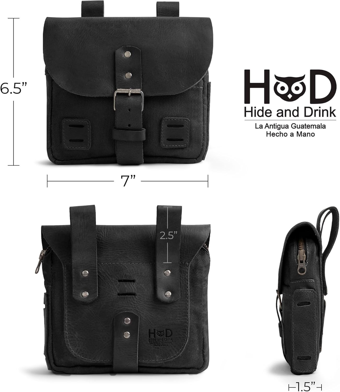 Hide & Drink Waxed Canvas Survival Camping Pouch Belt Loop EDC Tool Bag