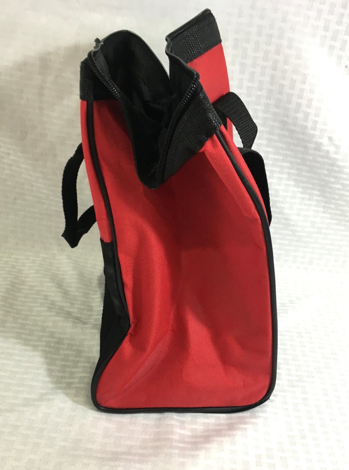 PORTER CABLE HEAVY DUTY CANVAS TOOL BAG / 11″ X 9″ X 6″ / RED & BLACK