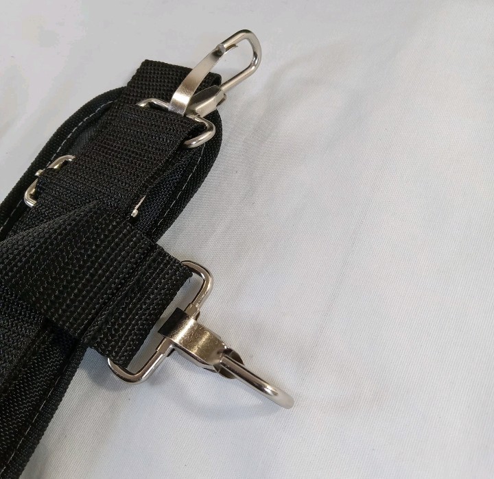 NEW Swiss Military Multi Pocket Tool Satchel Large Black & Gray 16″ Heavy Duty