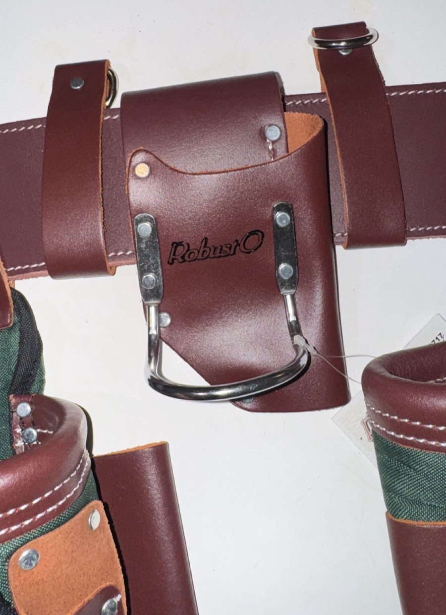 Top Grain Leather and Ballistic Combo(Green and Cherry)