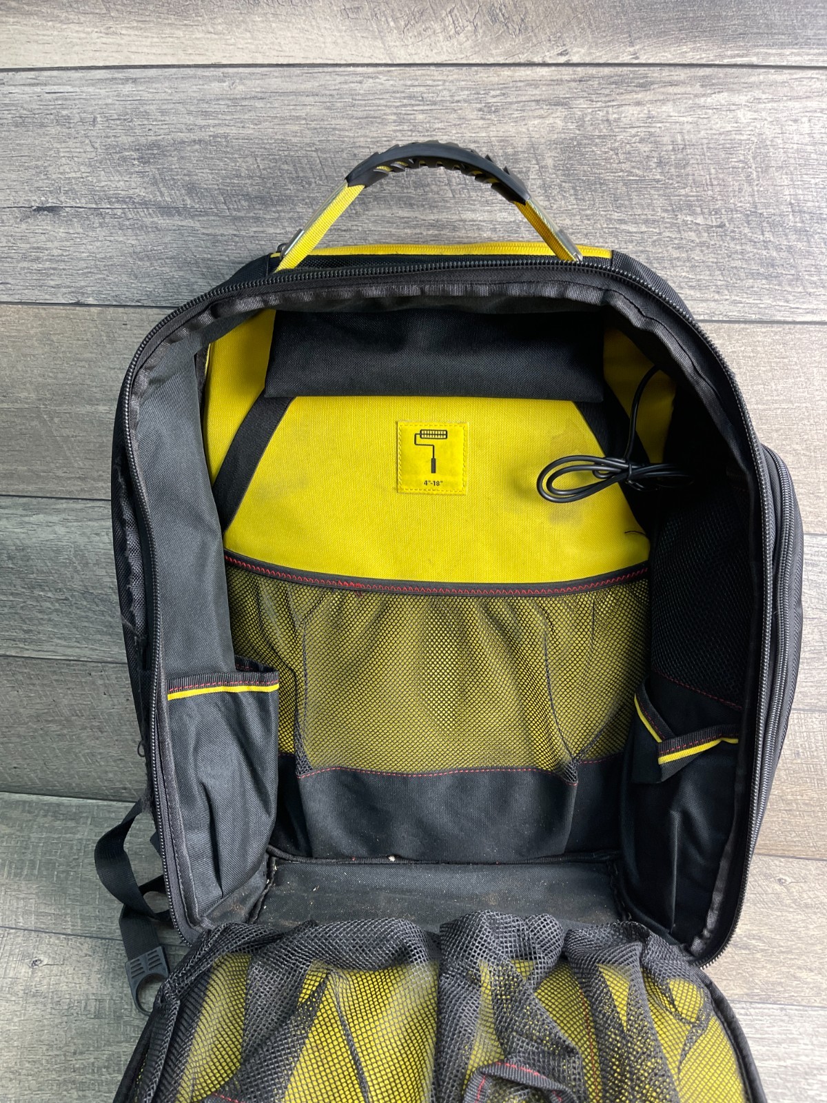 Purdy 14S250000 Tool Backpack Black Unisex Zip Outer Pocket Sleeve Shoulder