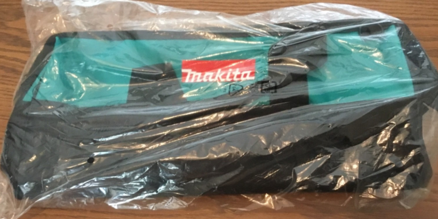 Makita 21″x12″x11″ Construction Tool Bag Pockets For 18V Drill Saw