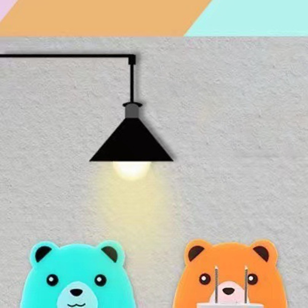 Cartoon Wall Hook Mount Easy Installation No Drill Power Socket Bracket