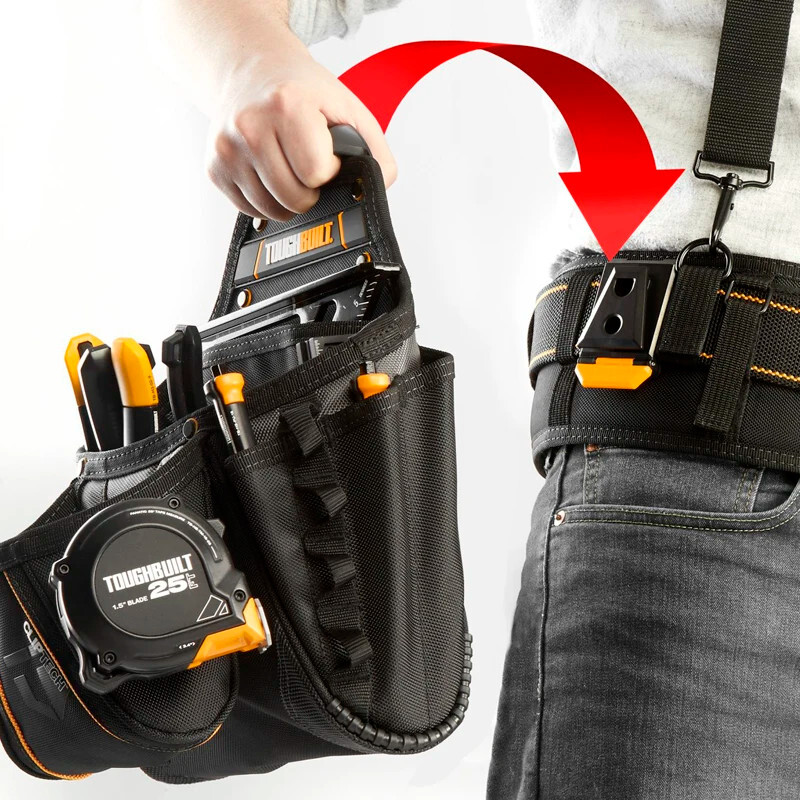 TOUGHBUILT TB-CT-42 Work Belt Heavy Duty Buckle for ClipTech Hubs Tool Belt