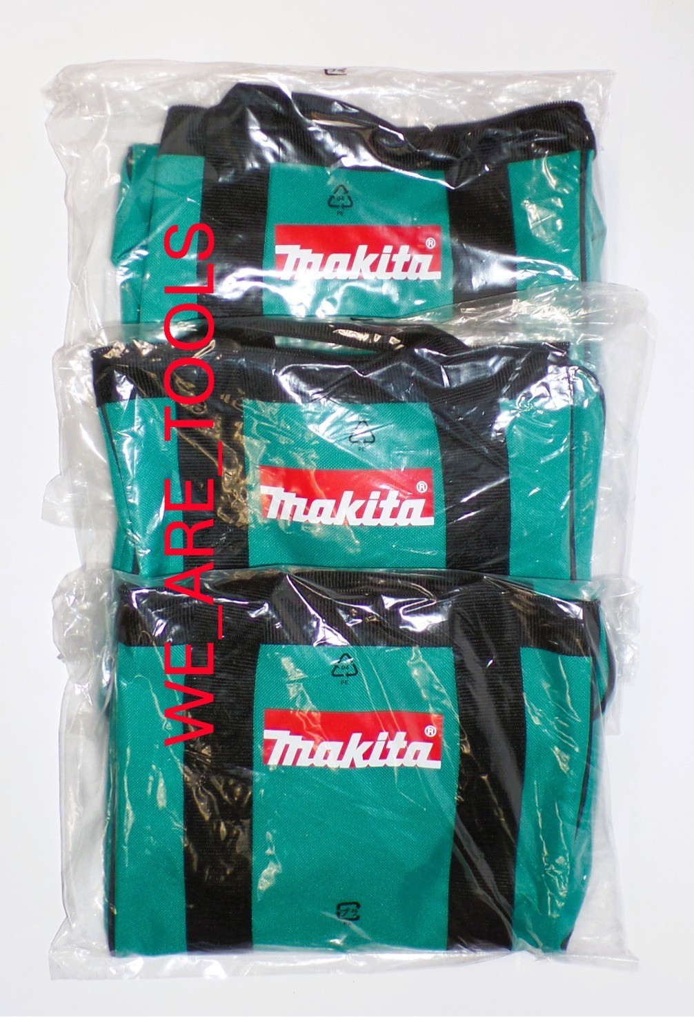 (3) Makita Blue 11″x 9″ x 11″ Tool Bags / Case For 18V Drill, Saw, Grinder Volt