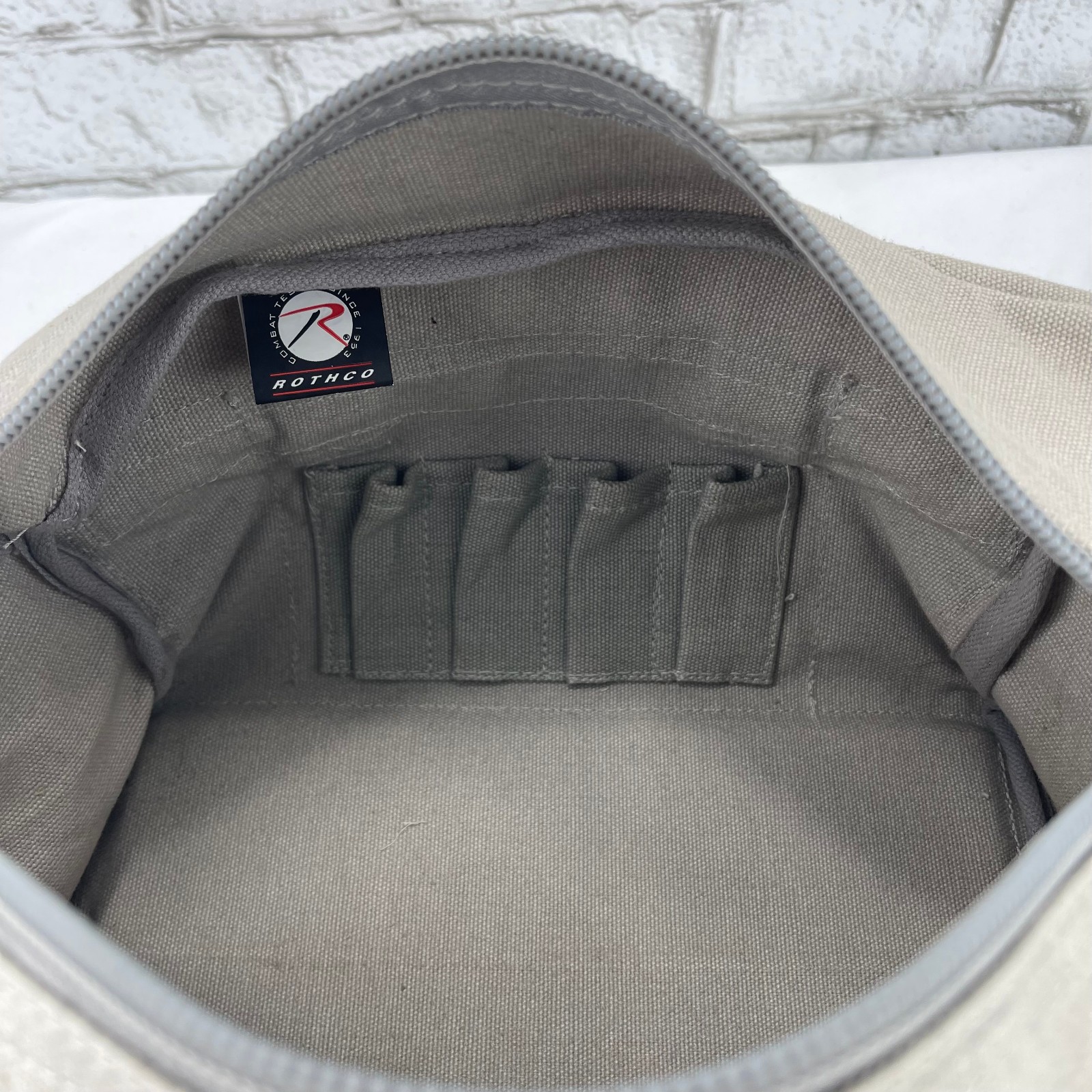 Rothco Gray Heavy Duty Cotton Canvas 11″ x 7″ Tool Bag 37572