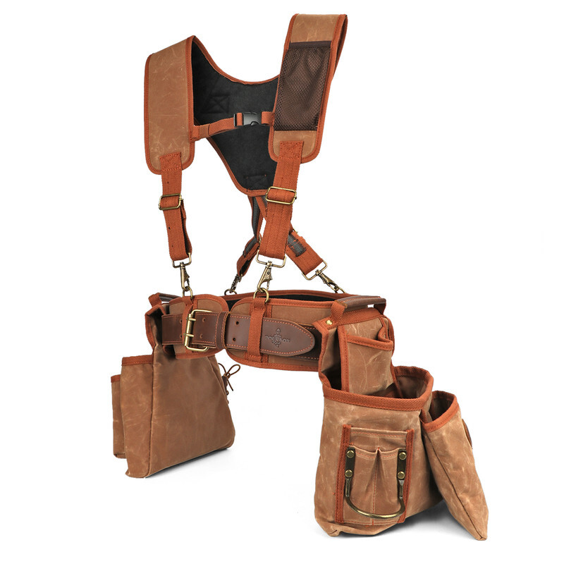 TOURBON Workshop Electrician Carpenter Heavy Duty Tool Carry Wearable Detachable