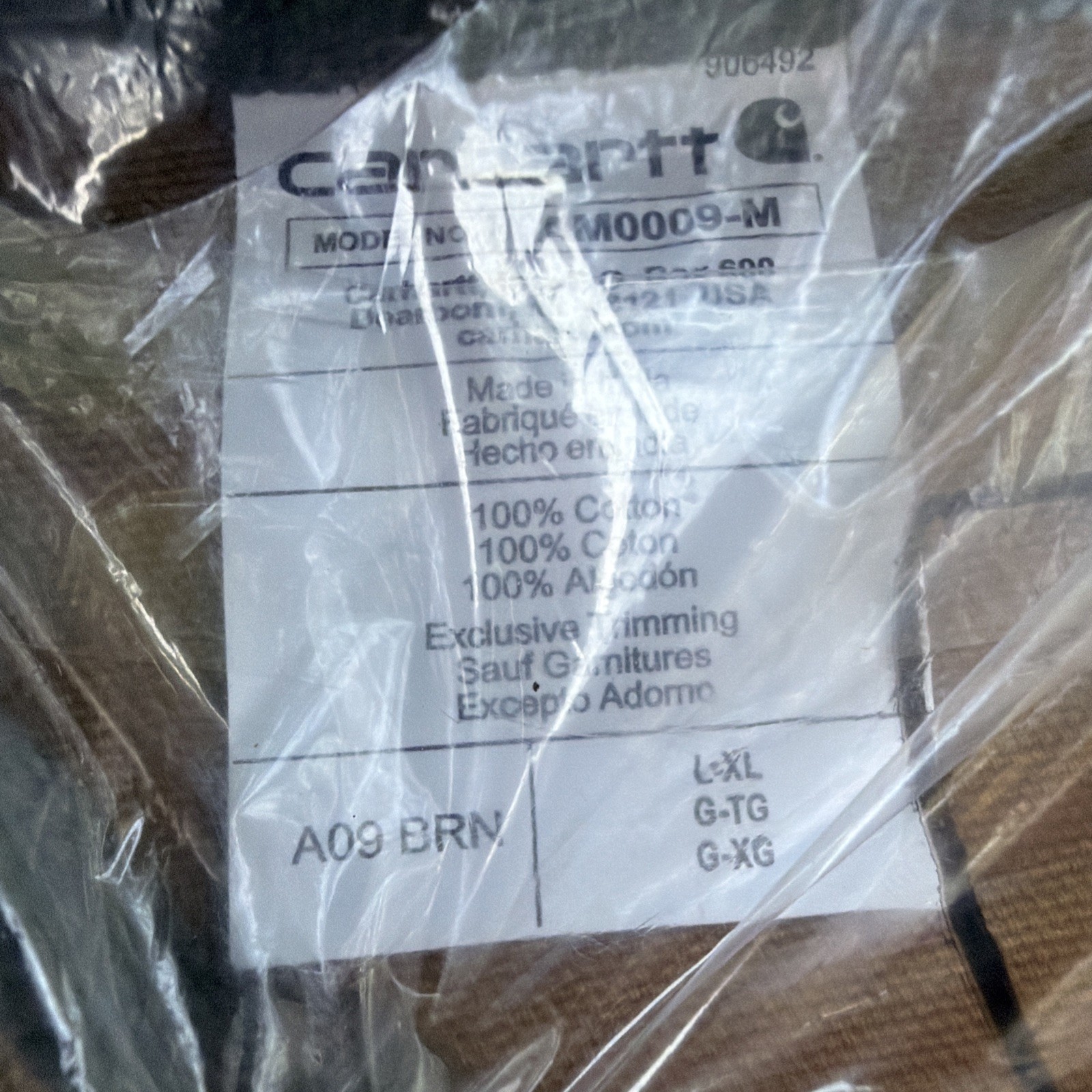 NWT Carhartt Half Apron L-XL Brown Firm Duck Half Tool Belt Pouch Brown in pkg