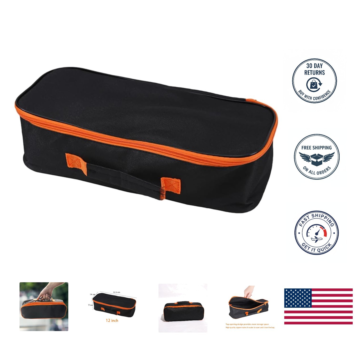 Lightweight Waterproof Tool Organizer – Multi-Purpose Zipper Pouch for Tools