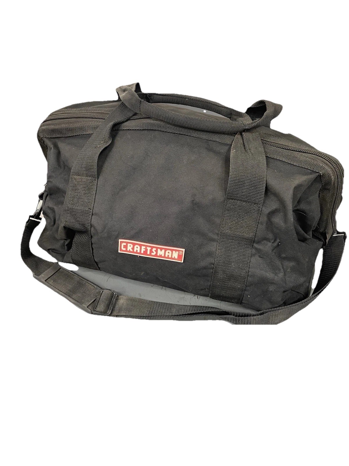 CRAFTSMAN POWER TOOLS Bag Canvas Soft Side w/ Zip Closure Inner Pockets Black