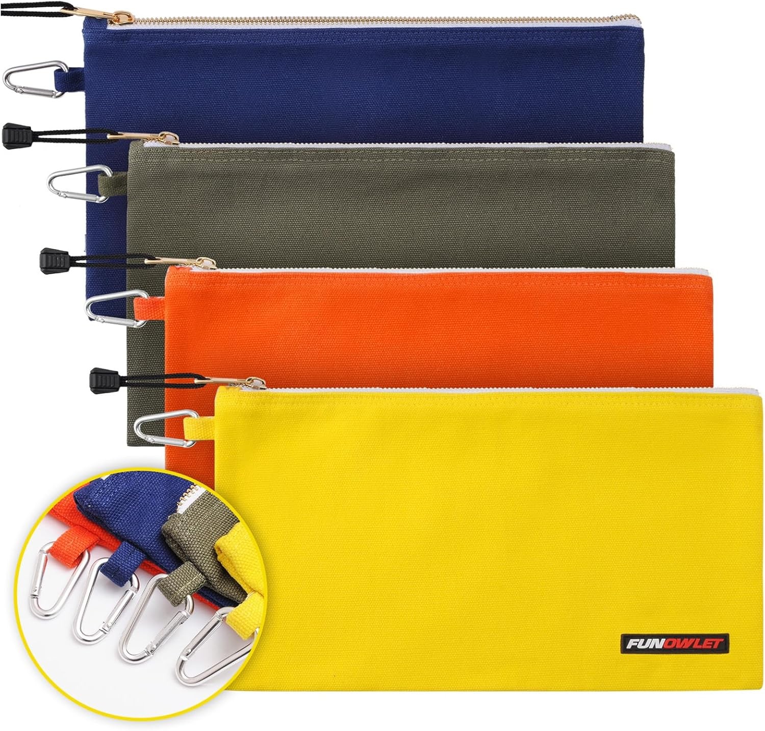 Utility Bag, Canvas Zipper Tool Bags – Heavy Duty Tools Pouch