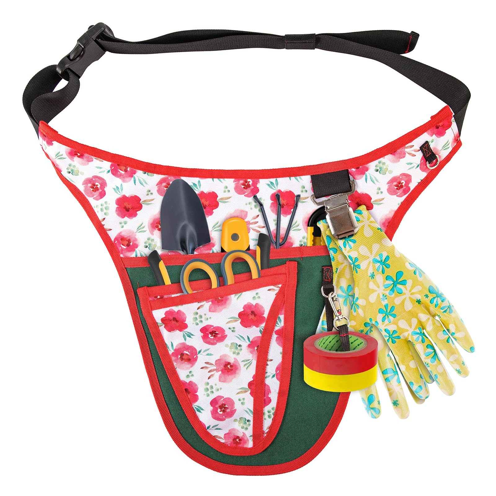 Garden Tool Belt Multi Pocket Apron Utility Organizer Adjustable Waist Pouch
