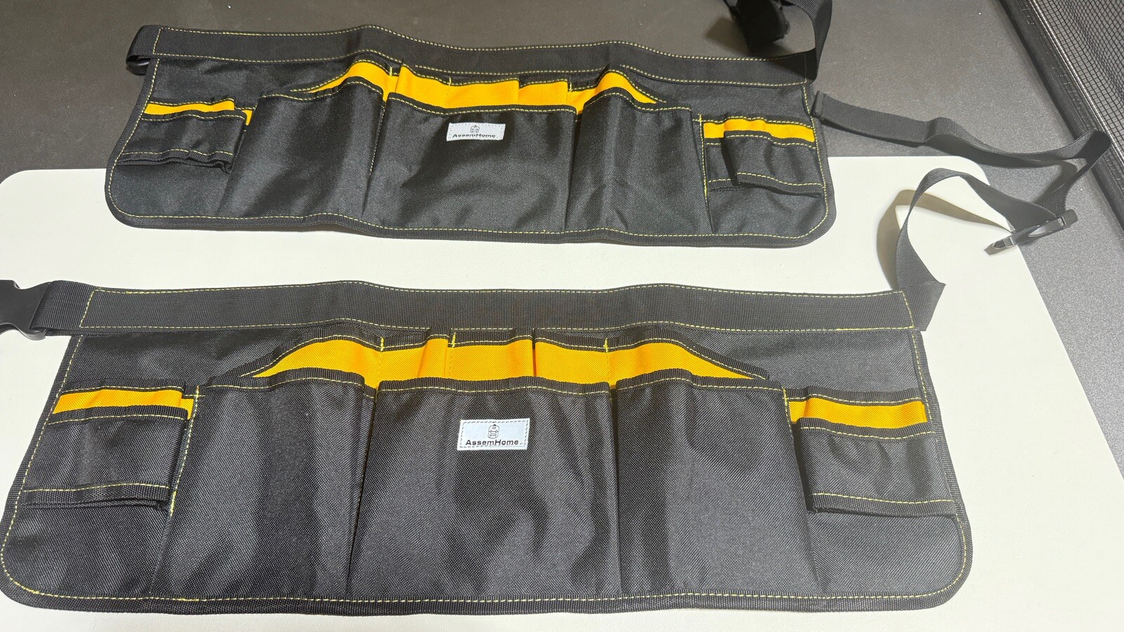 2 Gardening Tool Waist Bag Belt Heavy Duty Oxford Tool Apron Organizer 7 Pockets